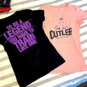 Jay Cutler set of 2 small women’s tees